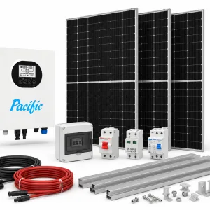 3KW Pacific MPPT Combo - Including 3 x 610W Longi Bifacial Panels